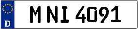 Trailer License Plate